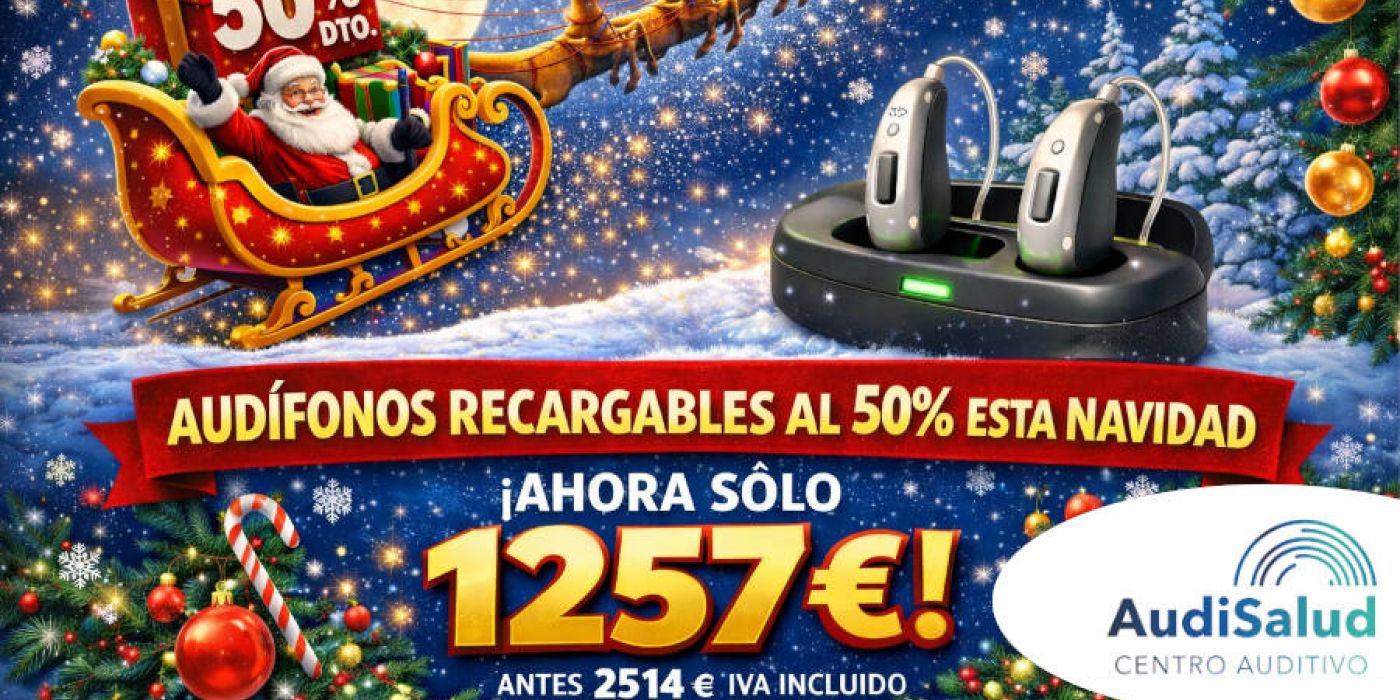 Esta Navidad, audífonos recargables al 50%